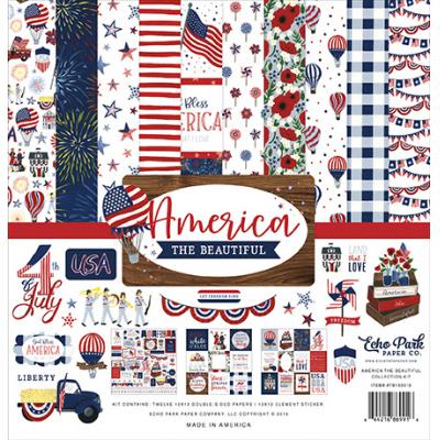 Echo Park America The Beautiful Designpapier - Collection Kit